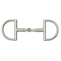 Toklat Stainless Steel Snaffle Hunt Dee - 3 3/4" Rings