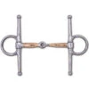Toklat Copper Thin Mouth Snaffle Full Cheek Bit