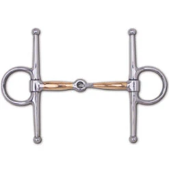 Toklat Copper Thin Mouth Snaffle Full Cheek Bit