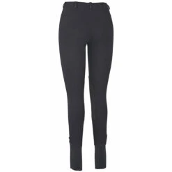TuffRider Ladies Cotton Lowrise Pull-On Knee Patch Breeches -Weatherbeeta Store black2 64458.1588621808.1280.1280
