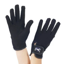 Ovation Child's Hearts & Horses Gloves -Weatherbeeta Store black 21139.1590174193.1280.1280