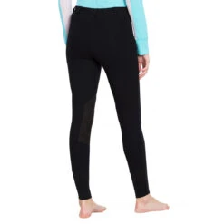TuffRider Ladies Starter Lowrise Pull On Knee Patch Breeches -Weatherbeeta Store black 24937.1583511667.1280.1280