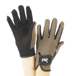 Ovation Child's Hearts & Horses Gloves -Weatherbeeta Store black grey 80427.1590174193.1280.1280
