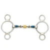 Centaur Blue Steel 2-Ring Gag Bit With Loose Brass Roller Disks -Weatherbeeta Store blu 94480.1571774422.1280.1280