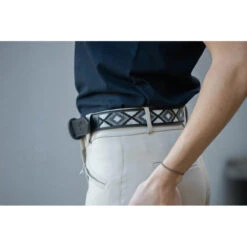 Penelope Pearl Belt -Weatherbeeta Store ceinture pearl noir blanc