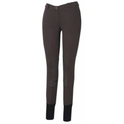 TuffRider Ladies Starter Lowrise Pull On Knee Patch Breeches -Weatherbeeta Store charcoalFRONT 45351.1583511668.1280.1280