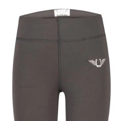 TuffRider Children's Ventilated Schooling Tights -Weatherbeeta Store charcoal neonpeach5 33446.1583525667.1280.1280