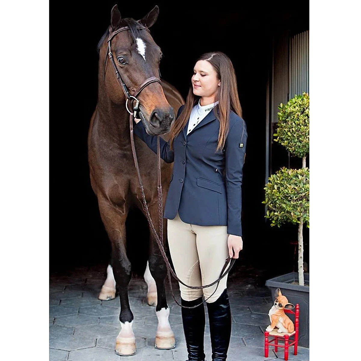 Equiline Women's Hayley Hunter Show Coat In X-Cool Evo 16 Equiline Women's Hayley Hunter Show Coat In X-Cool Evo - Image 14