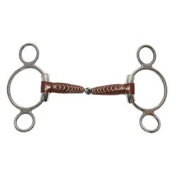 Metalab Leather Continental Gag Pinchless Bit