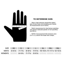 RSL By USG Good Luck Gloves -Weatherbeeta Store glovesizemeasurechart 89b1bc26 809f 45d4 bddc ab3c9d57655a