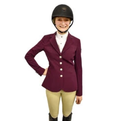 Equiline GwentyG Women's Show Coat -Weatherbeeta Store gwentyg plum 3
