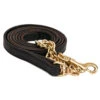 Perri's Leather Lead With Brass Plated Chain -Weatherbeeta Store havana 07589.1588015126.1280.1280