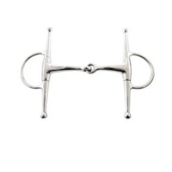 Weatherbeeta Korsteel Medium Weight Full Cheek Eggbutt Snaffle Bit