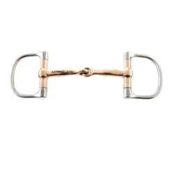 Weatherbeeta Korsteel Stainless Steel Copper Mouth Dee Ring Snaffle Bit