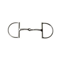 Weatherbeeta Korsteel Stainless Steel Corkscrew Dee Ring Snaffle Bit