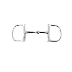 Weatherbeeta Korsteel Stainless Steel Barrel Dee Ring Snaffle Bit