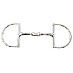 Weatherbeeta JP Korsteel Stainless Steel French Link Hunter Dee Ring Snaffle Bit