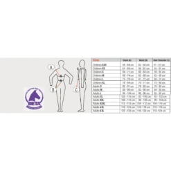 USG Flexi Motion Adult Body Protector Vest -Weatherbeeta Store usgflexisizechart