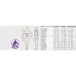 USG Flexi Motion Children's Body Protector Vest -Weatherbeeta Store usgflexisizechart2