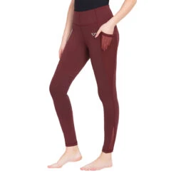 TuffRider Ladies Minerva EquiCool Tights -Weatherbeeta Store wine2 90298.1587158188.1280.1280