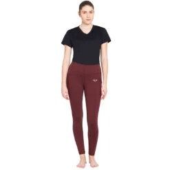 TuffRider Ladies Minerva EquiCool Tights -Weatherbeeta Store wine4 92110.1587158189.1280.1280